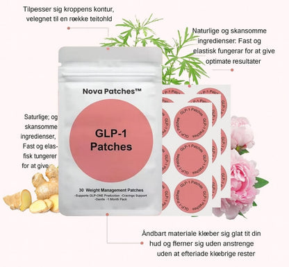 Nova Patches™ | Naturlig vægtkontrol & energi – GLP-1-plastre til en lettere hverdag