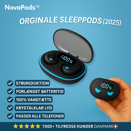 NovaPods™ - Originale vandtætte SleepPods med støjreduktion