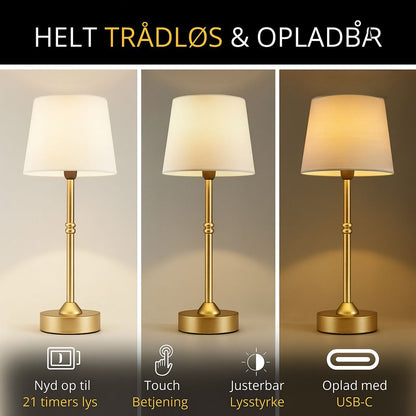 Moderne Bordlampe | Trådløst Varmt LED-Lys i Elegant Italiensk Design