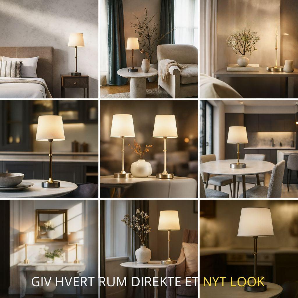 Moderne Bordlampe | Trådløst Varmt LED-Lys i Elegant Italiensk Design