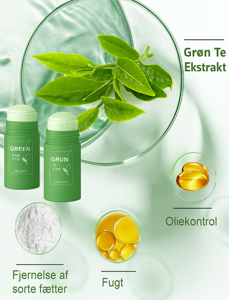 Nova Green Tea Mask™ | Farvel til acne og hudorme