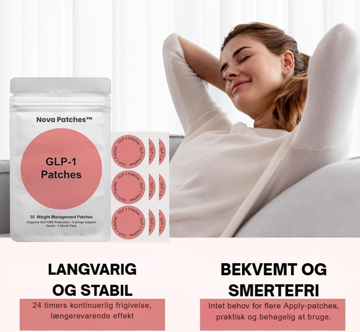 Nova Patches™ | Naturlig vægtkontrol & energi – GLP-1-plastre til en lettere hverdag