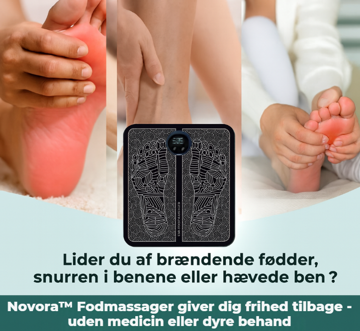 Novora™ Fodmassager | Lindring af Smerter og Hævelse på Bare 15 Minutter
