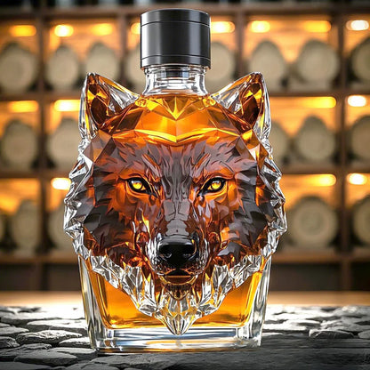 Wolf Whiskey Flaske™ | Ikonisk og Unikt Design til Whiskeyelskere