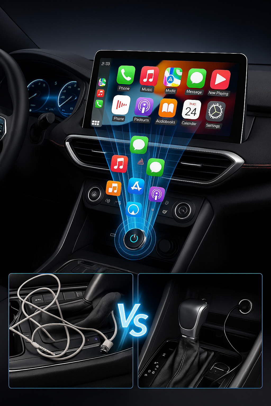 Nova CarPlay™ – Trådløs CarPlay & Android Auto i Én Enhed