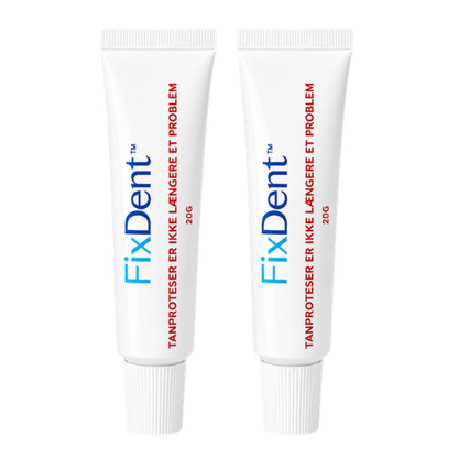 FixDent™ | Få din protese til at sidde med 100 % fast hold