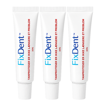 FixDent™ | Få din protese til at sidde med 100 % fast hold
