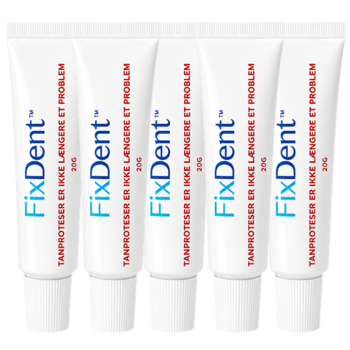 FixDent™ | Få din protese til at sidde med 100 % fast hold