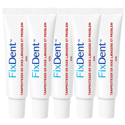FixDent™ | Få din protese til at sidde med 100 % fast hold