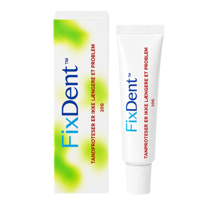 FixDent™ | Få din protese til at sidde med 100 % fast hold