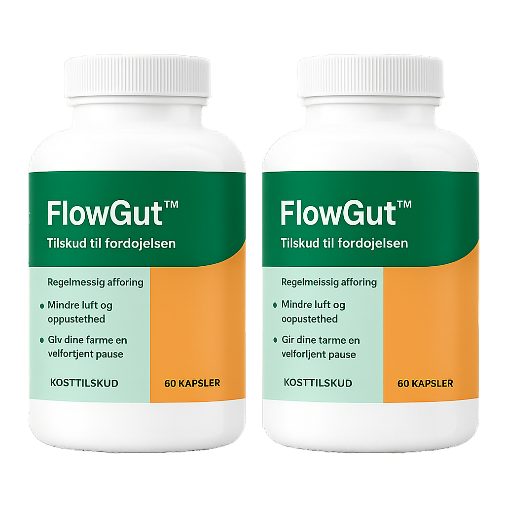 FlowGut™ kapsler | Slip for oppustetheden og tab op til 4,5 kg på bare 7 dage!