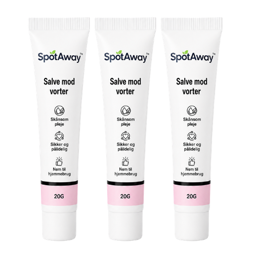 SpotAway™ vortecreme | Glat, vortefri hud på blot 4 dage!