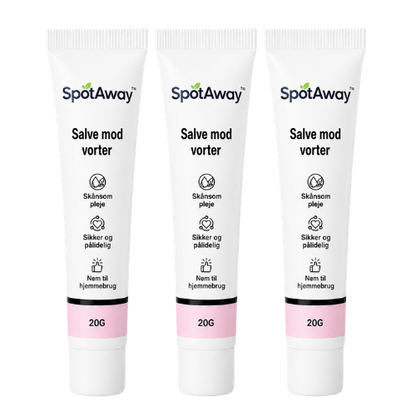 SpotAway™ vortecreme | Glat, vortefri hud på blot 4 dage!