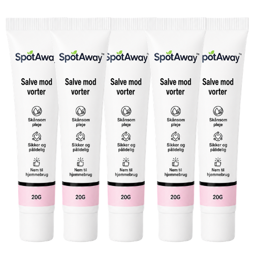 SpotAway™ vortecreme | Glat, vortefri hud på blot 4 dage!