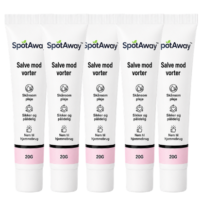SpotAway™ vortecreme | Glat, vortefri hud på blot 4 dage!