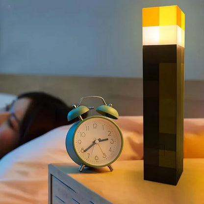 Minecraft Fakkel Lamp | Giver tryghed og glæde ved sengetid