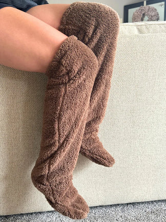 NovaFluff™ | Lange fleece-sokker – total varme og afslapning hele vinteren