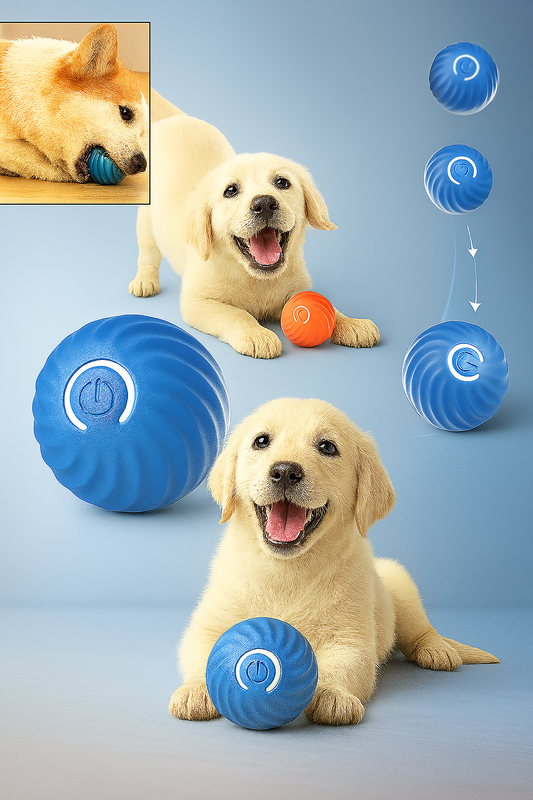 NovaDog Ball™ – Genopladelig Interaktiv Legebold til Kæledyr
