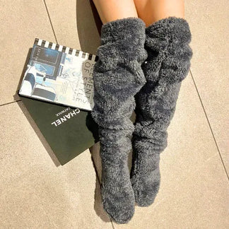 NovaFluff™ | Lange fleece-sokker – total varme og afslapning hele vinteren