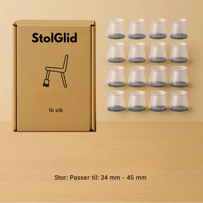 StolGlid - Stille stole, ridsefrie gulve